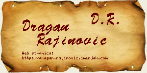 Dragan Rajinović vizit kartica
